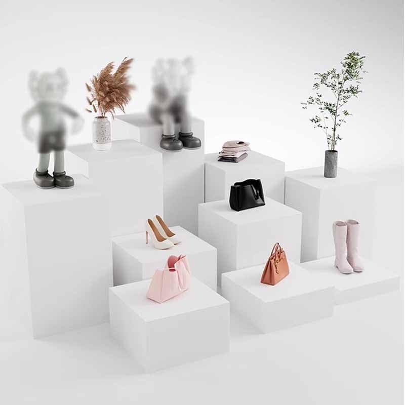 XPLKQXE Cube Display Pedestal Stands, Mannequins Display Platform